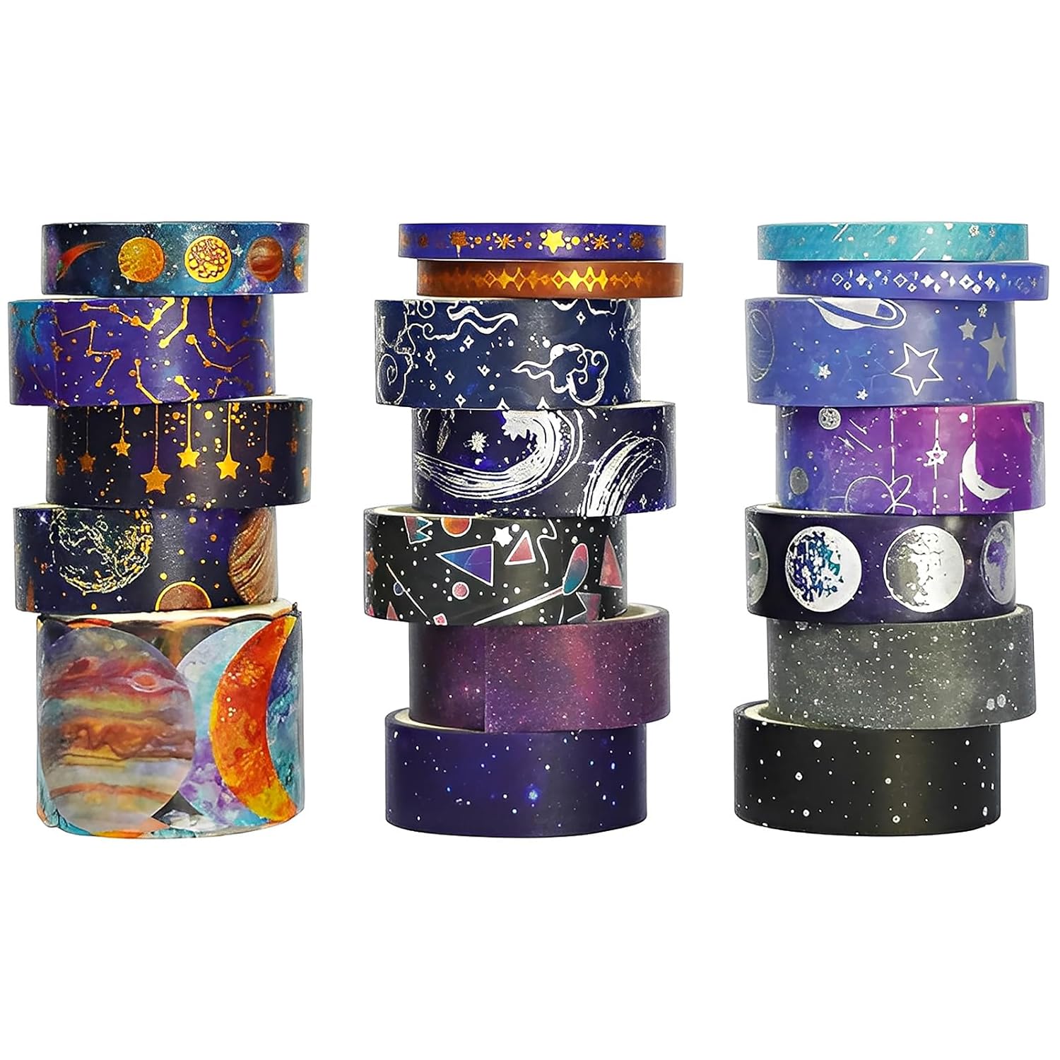 DEWEL マスキングテープ 19巻 クラフトテープ 星空 宇宙 DIYクラフト