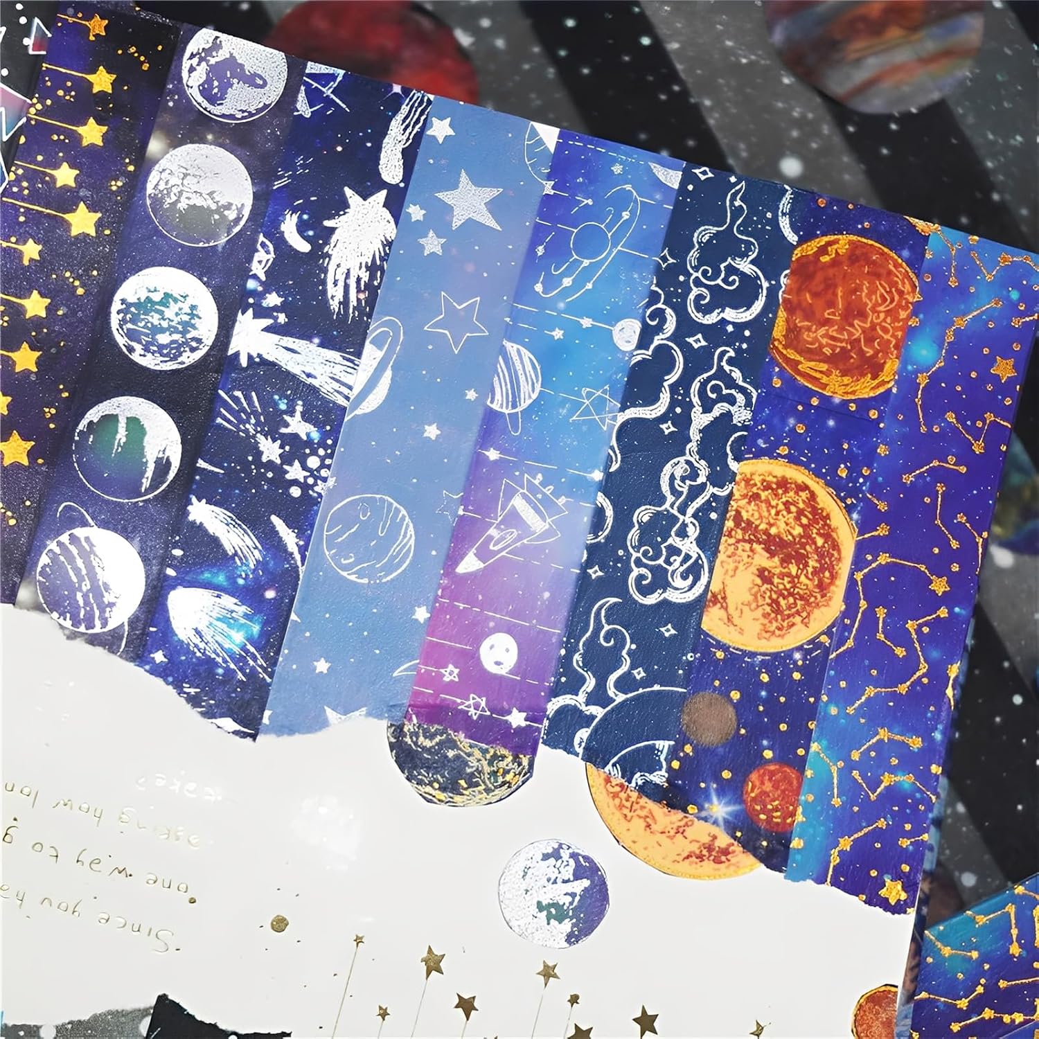 DEWEL マスキングテープ 19巻 クラフトテープ 星空 宇宙 DIYクラフト