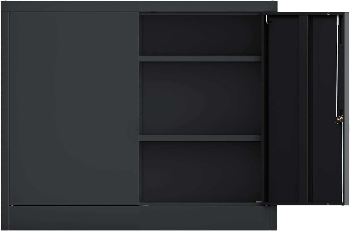 DEWEL ロッカー スチール書庫 幅900×奥行400×高さ750mm（両開きタイプ