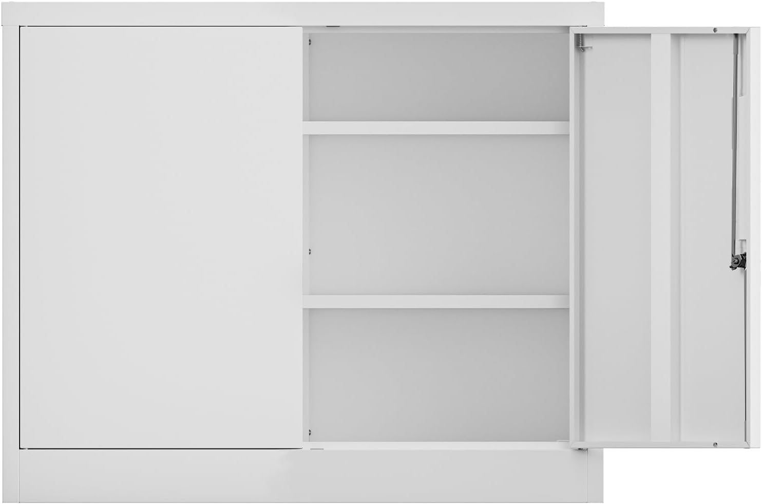 DEWEL ロッカー スチール書庫 幅900×奥行400×高さ750mm（両開きタイプ