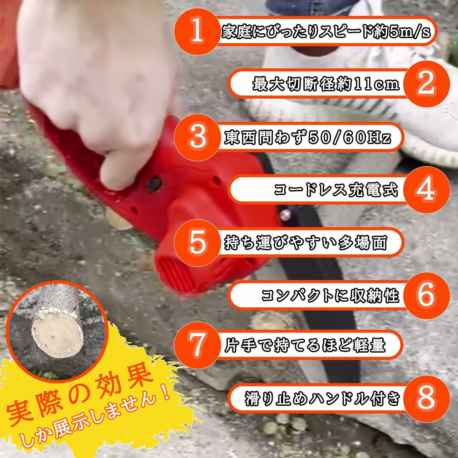 Iseebiz 電動ノコギリ チェーンソー 充...の詳細画像5