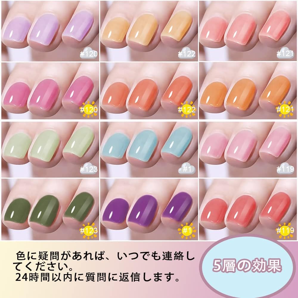 Biutee 紫外線で色が変わるマニキュア カラージェル カラージェル