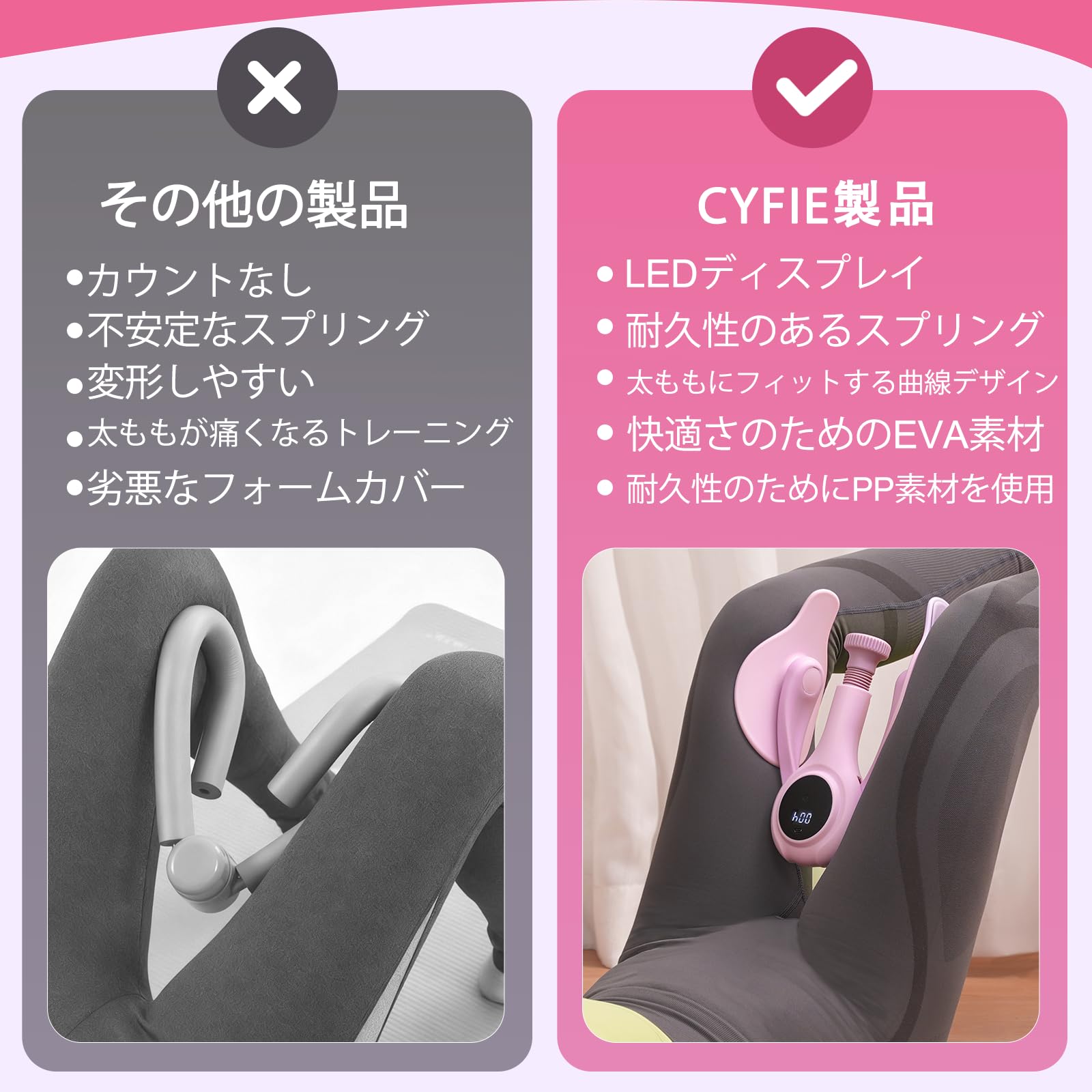 7-8日限定10倍P付] 内転筋トレーニング器具 7kg〜16kg調整可能産後骨盤