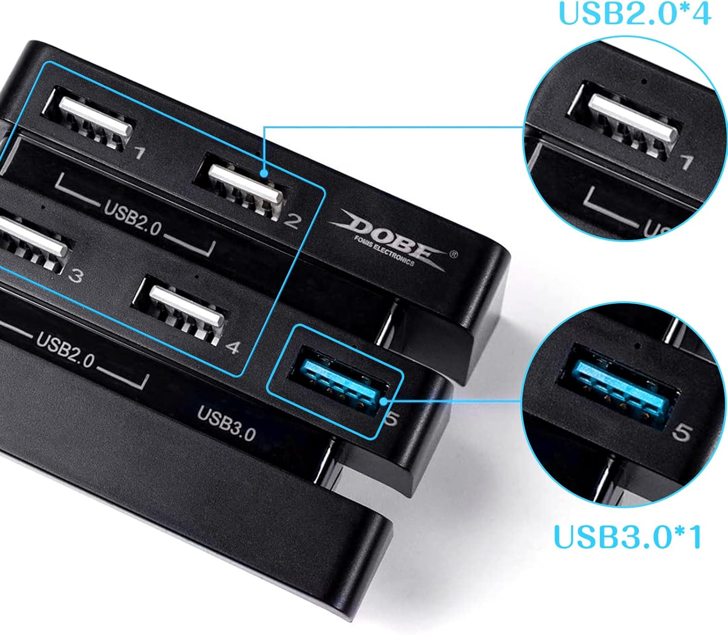 DEWEL PS4pro usbハブ USB3...の詳細画像2