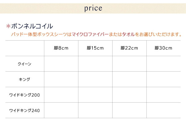 日本通販売 家族を繋ぐ大型マットレスベッド ボンネルコイル タオルタイプセット ワイドK200 脚8cm 組立設置付