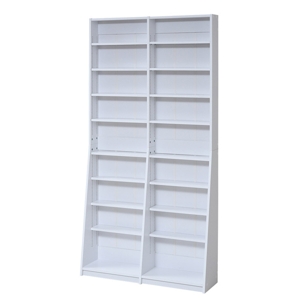 薄型本棚 ぼん家具 本棚 薄型 スリム 2個 縦積み カラーボックス おしゃれ 北欧