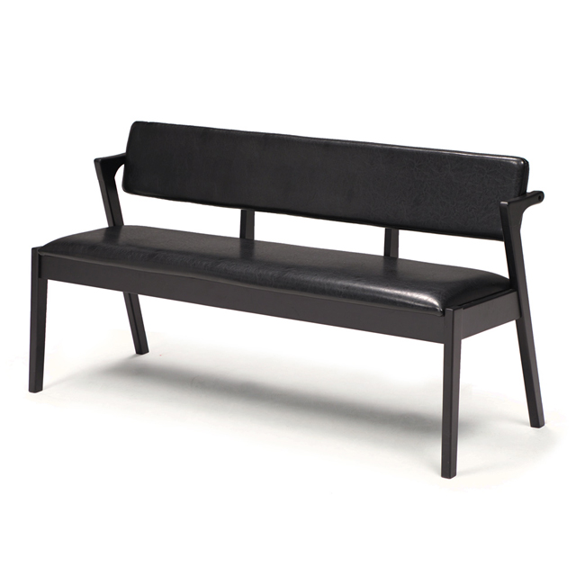 背付きベンチ 背付きベンチ NICOLA BACKREST BC(HDZ-3056F)GY/WH【大型商品配送】の
