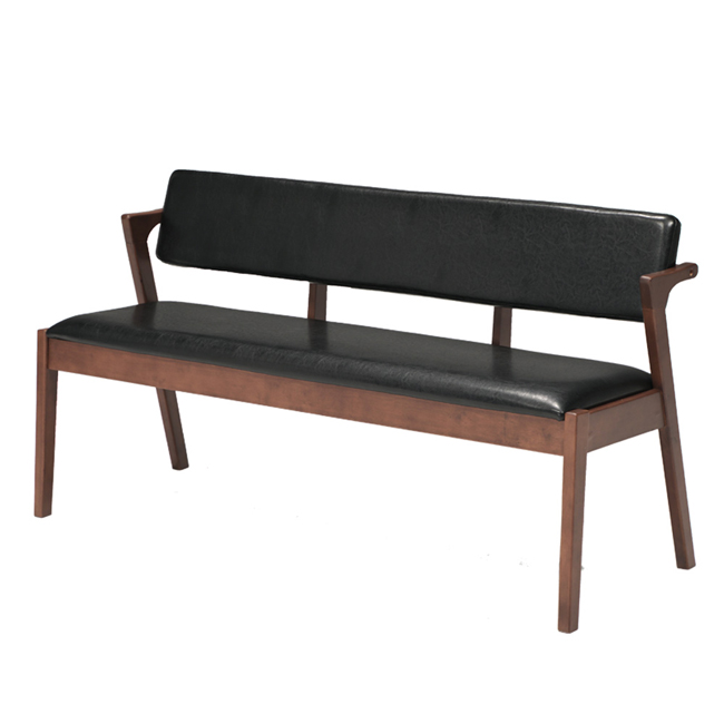 ベンチチェア 幅140cm 背付き 背もたれ付き 背付きベンチチェア 2人