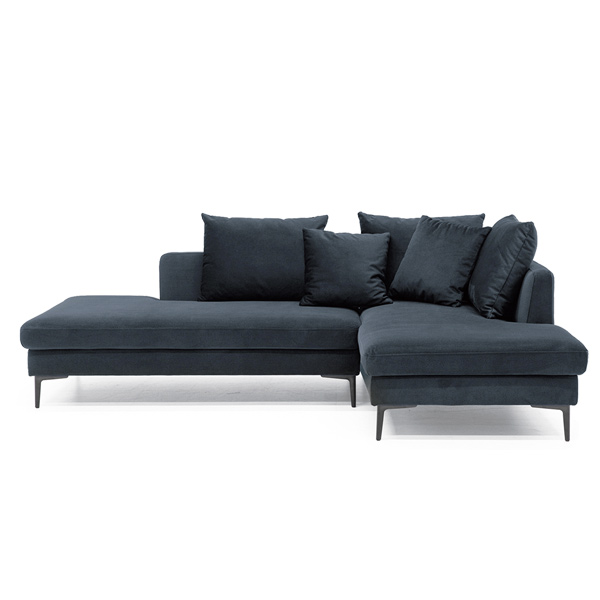 ソファ ソファー カウチソファ L字 3人掛け ファブリック クッション