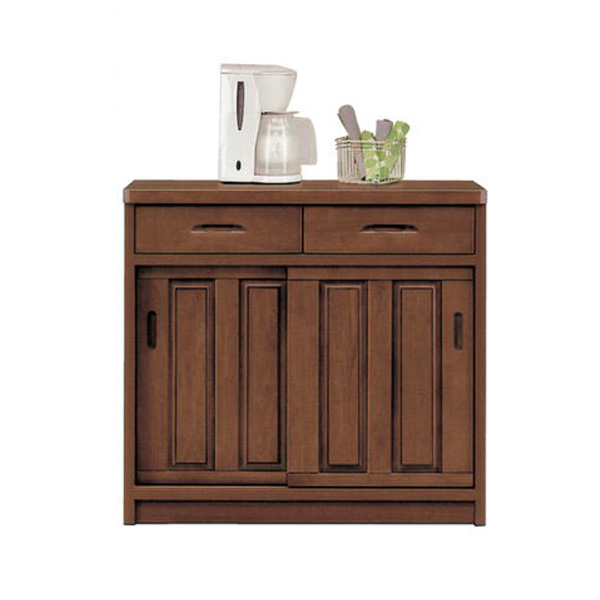 キッチンカウンター 幅90 奥行45 高さ86 引き戸 国産品 日本製 : bloom