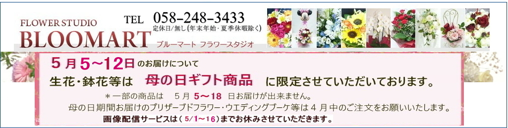 フラワーギフト ブルーマート ヘッダー画像
