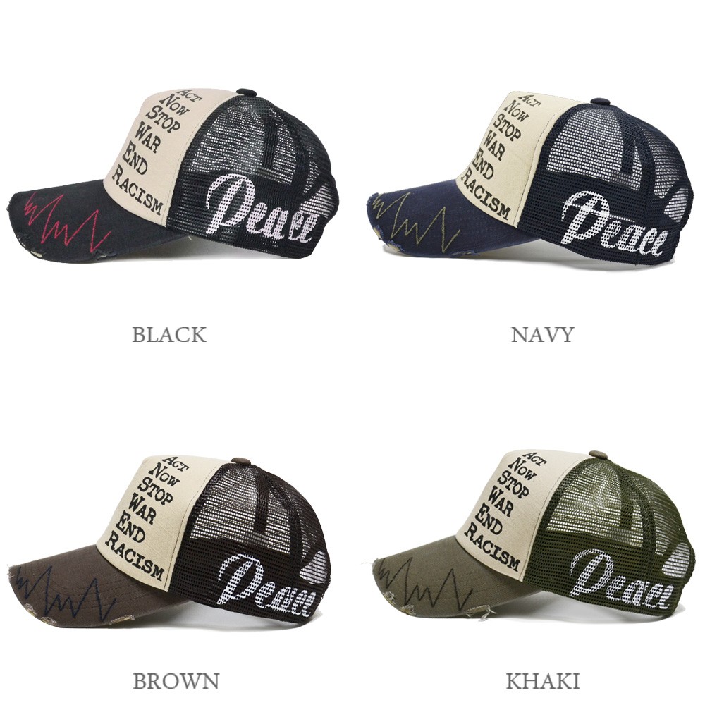 メッシュキャップ メンズ 【 送料無料 】 帽子 キャップ CAP ピース