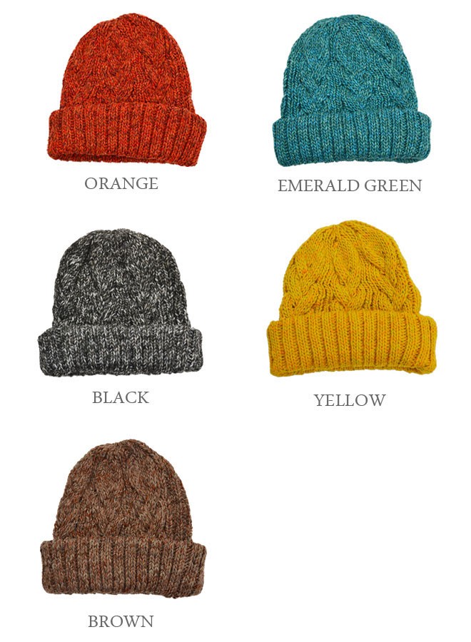 ミックスニット帽 レディース メンズ 【メール便のみ 送料無料 】 帽子