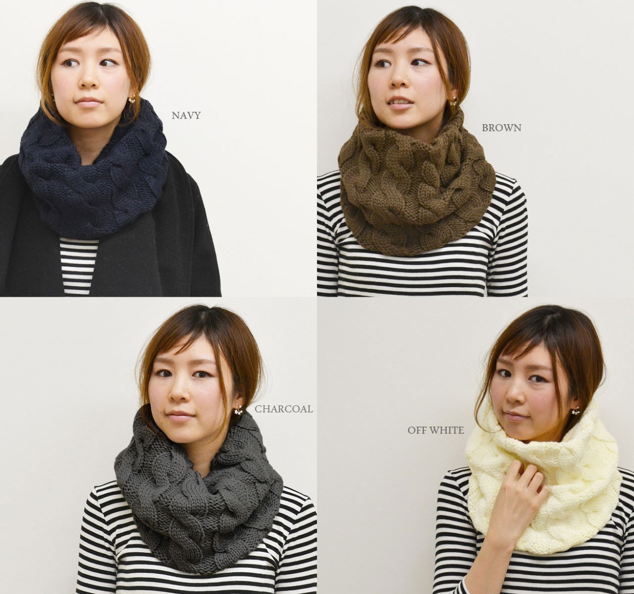 LOOPY MANGO NEWYORK 手編みニットスヌード LOOPY MANGO NEWYORK 手編みニットスヌード