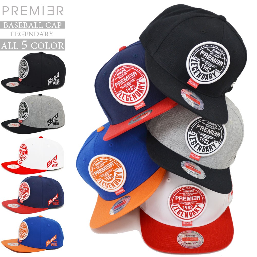 帽子 PREMIER プレミア フラットキャップ LEGENDARY ベースボール