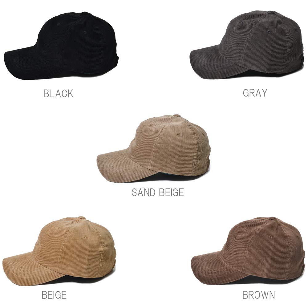 帽子 メンズ【 メール便のみ 送料無料 】 コーデュロイ キャップ