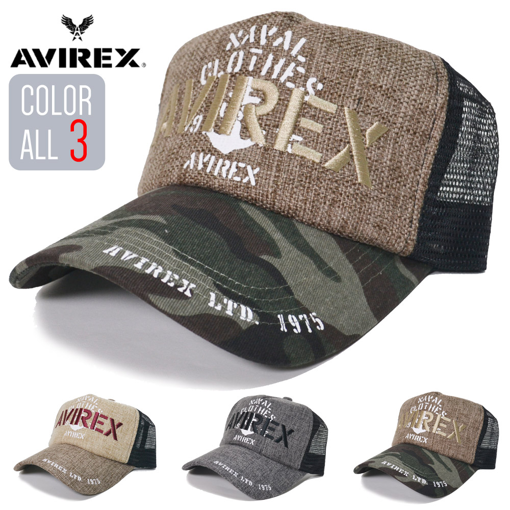AVIREX（アヴィレックス） 帽子 メッシュキャップ キャップ