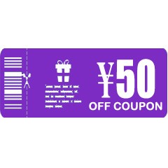 帽子屋そらの「50円OFFクーポン」のクーポン