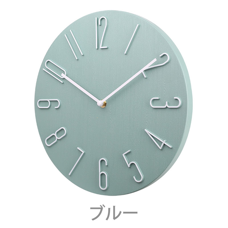 掛け時計 静音 おしゃれ フレームレス 直径30cm 壁掛け時計 軽量 壁時計 北欧 時計 壁掛け 掛時計 かべ掛け時計 かわいい 見やすい シンプル｜bloommy｜04