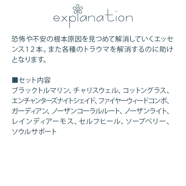 フラワーエッセンス アラスカン・エッセンス その他 トラウマリリース ライフサポートキット 12本 アラスカン エッセンス その他 ライフサポートキット 12本