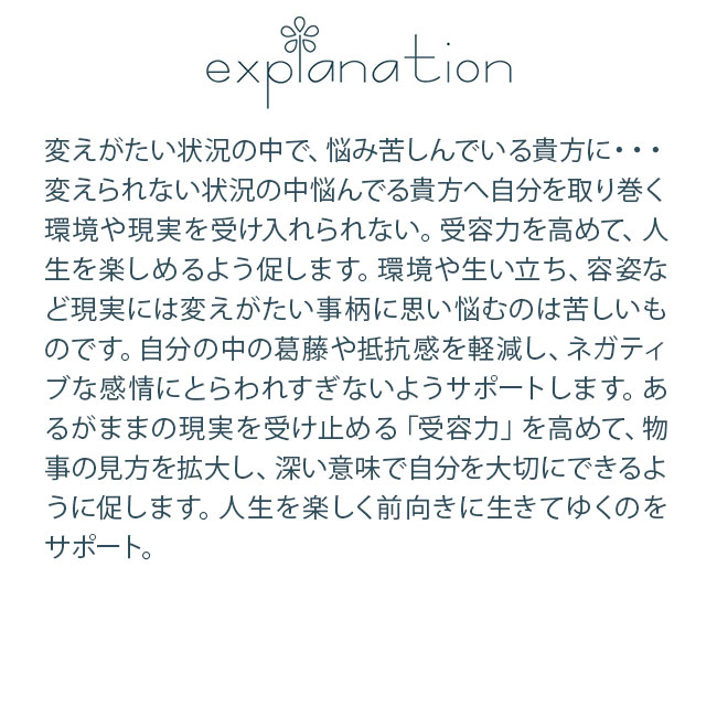 フラワーエッセンス DTWフラワーエッセンス フォーミュラ アクセプタンス |  | 01