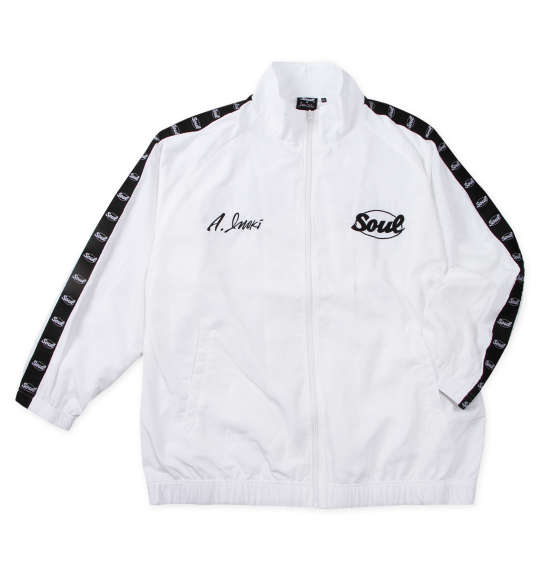 大きいサイズ メンズ INOKI ISM×SOUL アントニオ猪木 ウインドブレーカー ジャケット ホワイト 1273-4365-1 3L 4L 5L 6L 1012734365-1-1.jpeg