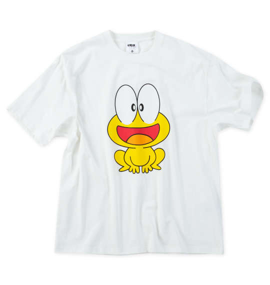 半袖Tシャツ ど根性ガエル ひろし ピョン吉 白 ホワイト 綿 100