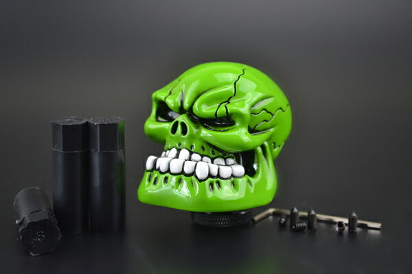 スカル シフトノブ ハーレー ジョッキーシフト チョッパー バイカー HWZN BROSS/ハウゼンブロス】「Skull'n Shift Knob/スカルシフトノブ