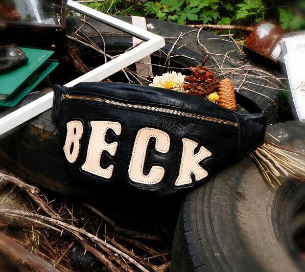 本革 BECK ライディングバッグ キルティング ウエストバッグ レザー