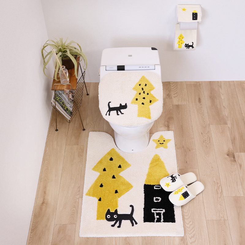 Atsuko Matano（アツコマタノ） トイレマットセット 4点 約80×60cm