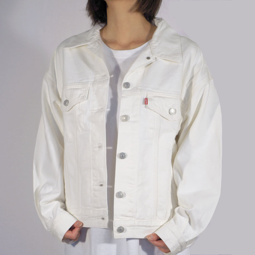 Levis リーバイス ホワイトデニム ジージャンLサイズ レディース Levi's デニムジャケット gジャン Levi's/リーバイス WELLTHREAD