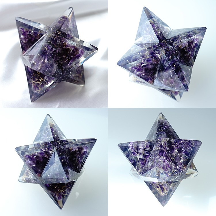 アメジスト 天然石 マルカバスター オルゴナイト 大きめサイズ 神聖