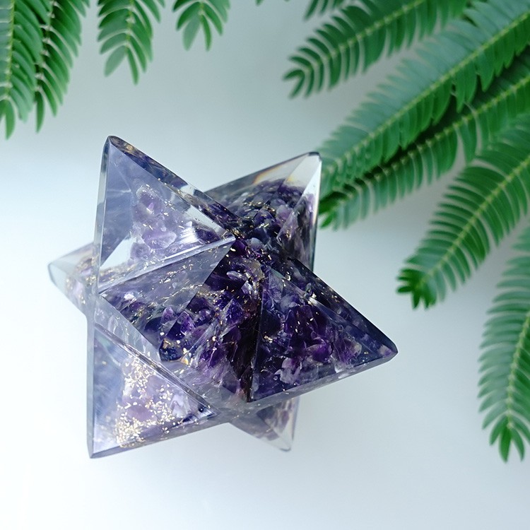 アメジスト 天然石 マルカバスター オルゴナイト 大きめサイズ 神聖