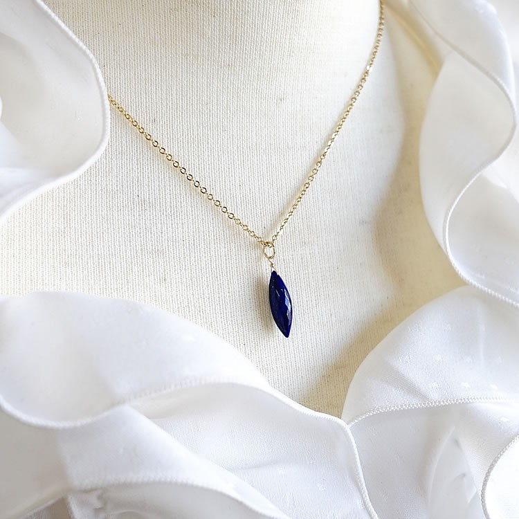 【14kgf】(ロゼンジ)ラピスxクリスタル☆天然石チャーム 天然石＊オニキス&ラピスラズリ＊ストラップ＊チャーム＊キーホルダー