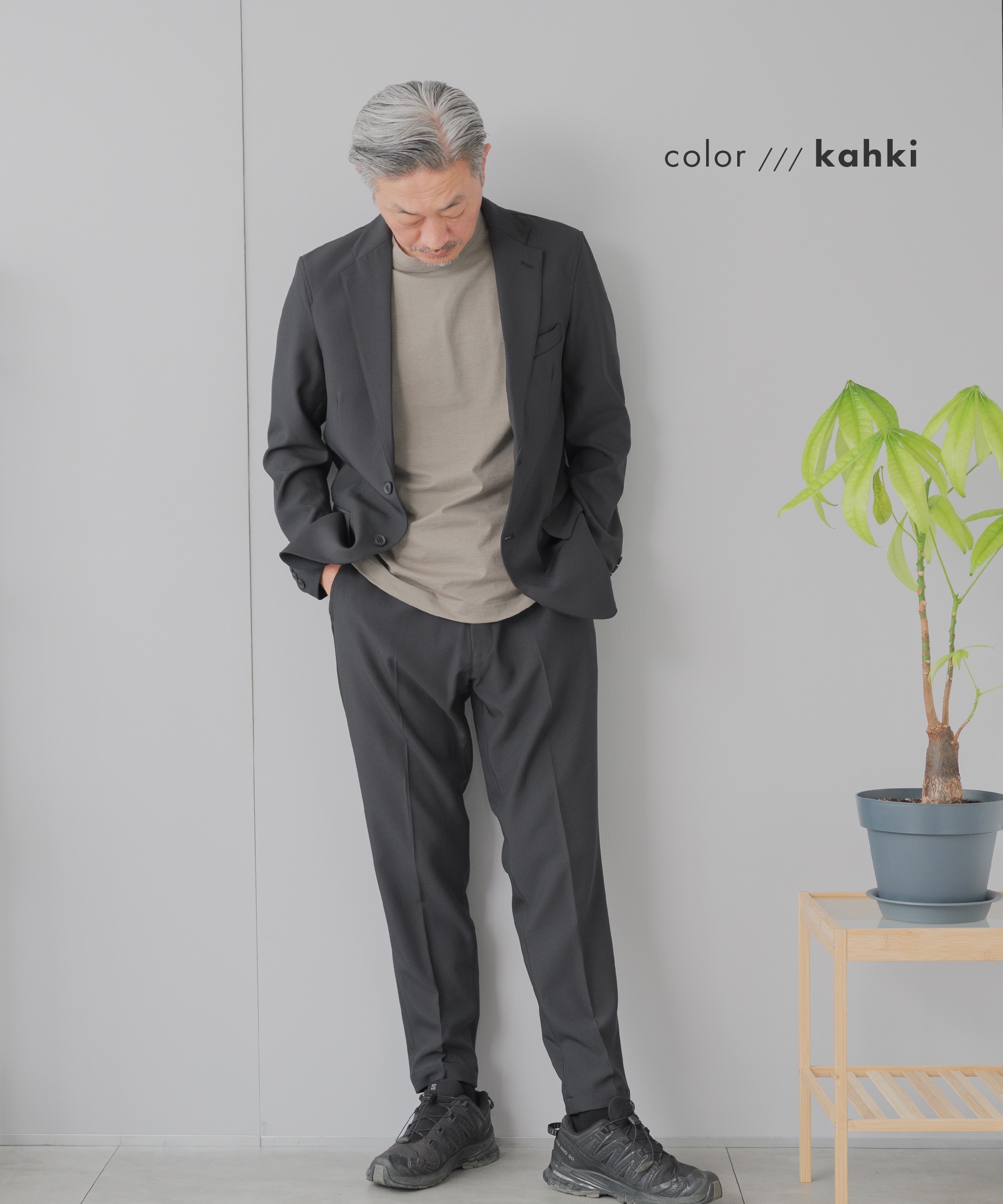 Tシャツ メンズ 半袖 ジャケT クルーネック 吸水速乾 接触冷感 メッシュ ジャケット専用 セットアップ 白 紺 グレー AWC 30代 40代 | AWC | 12