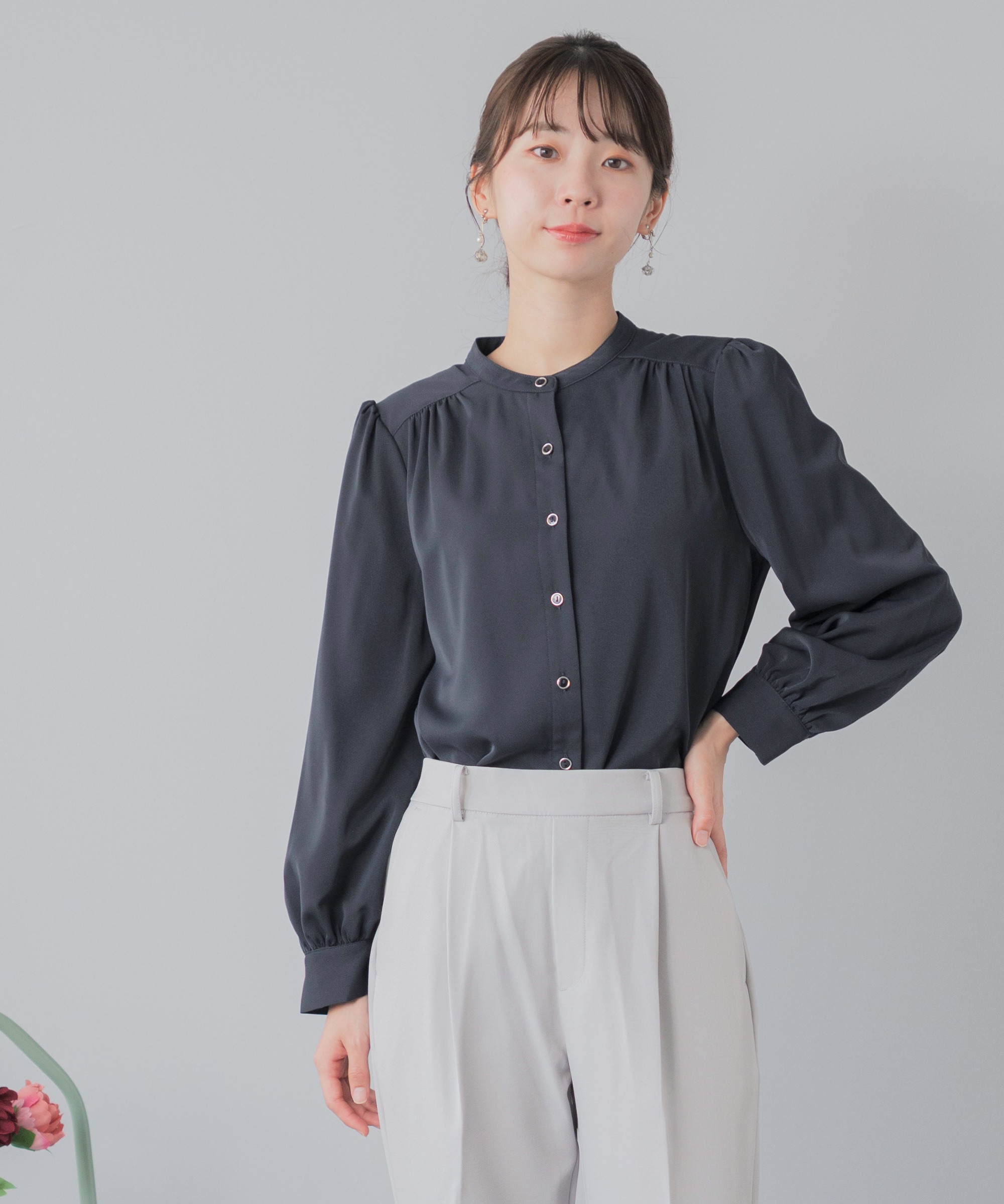 festinalente（フェスティナレンテ） ブラウス 裏起毛 長袖 シャツ