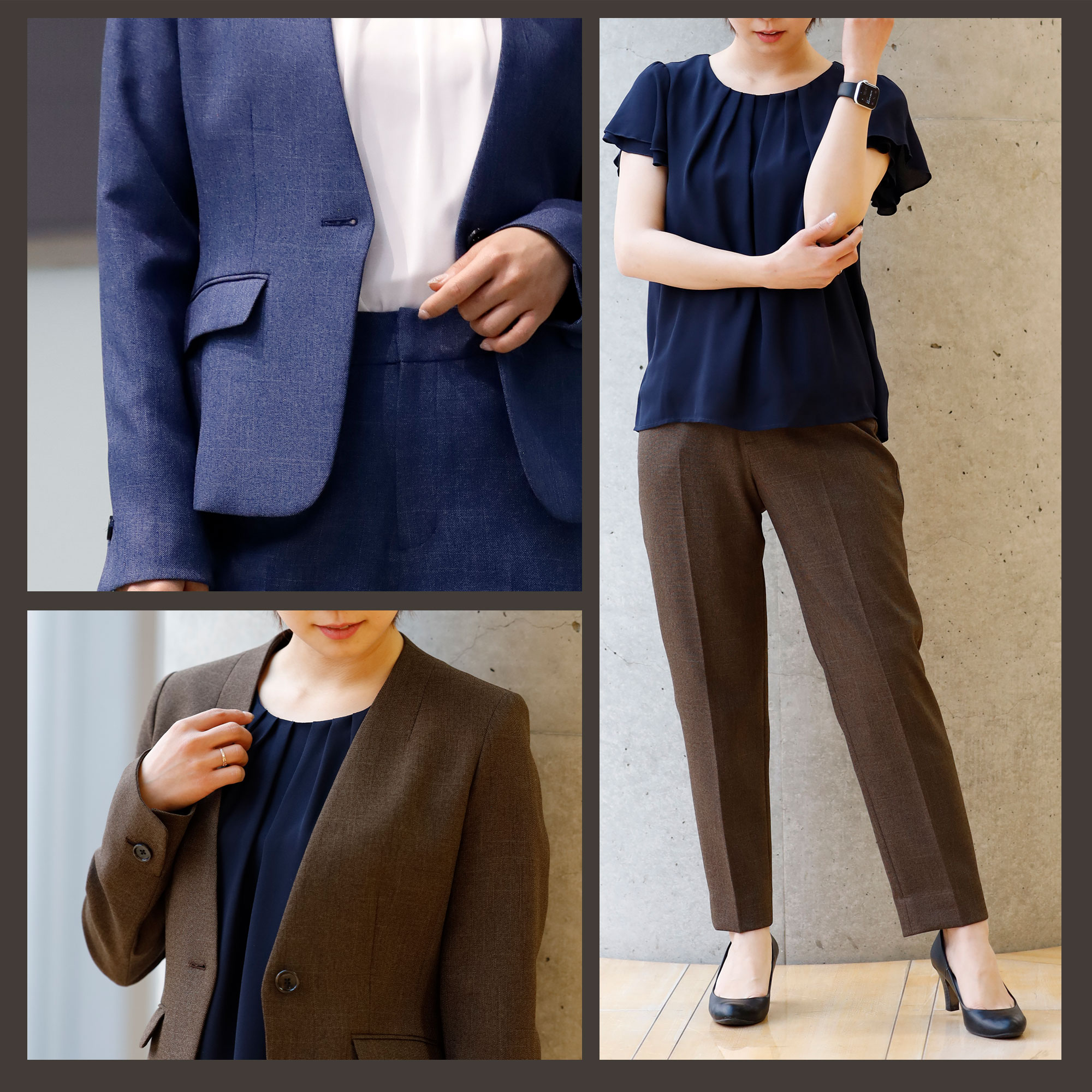 Blue Frost スーツ レディース セットアップ ビジネス パンツ