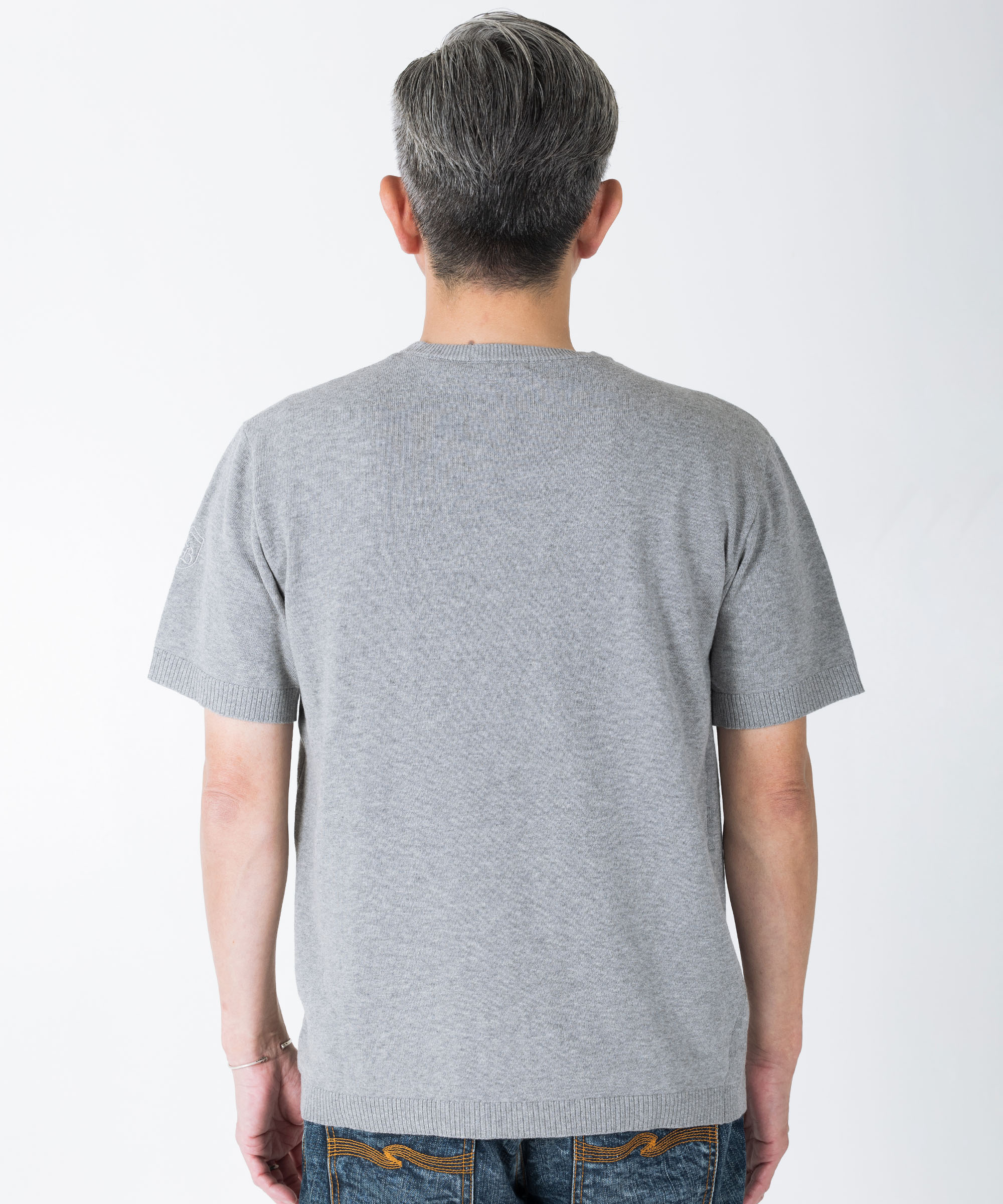 Tシャツ メンズ 半袖 サマーニット ブランド コットン 綿100