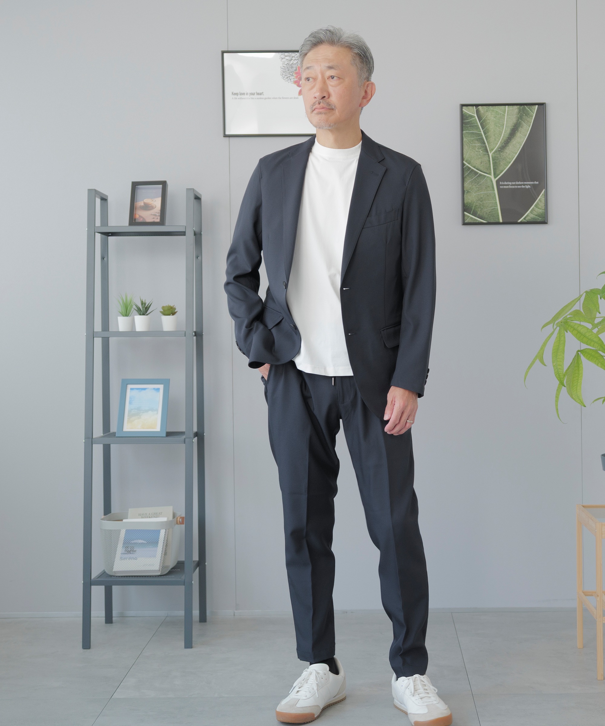AWC セットアップ メンズ スーツ 夏 春 カジュアルスーツ