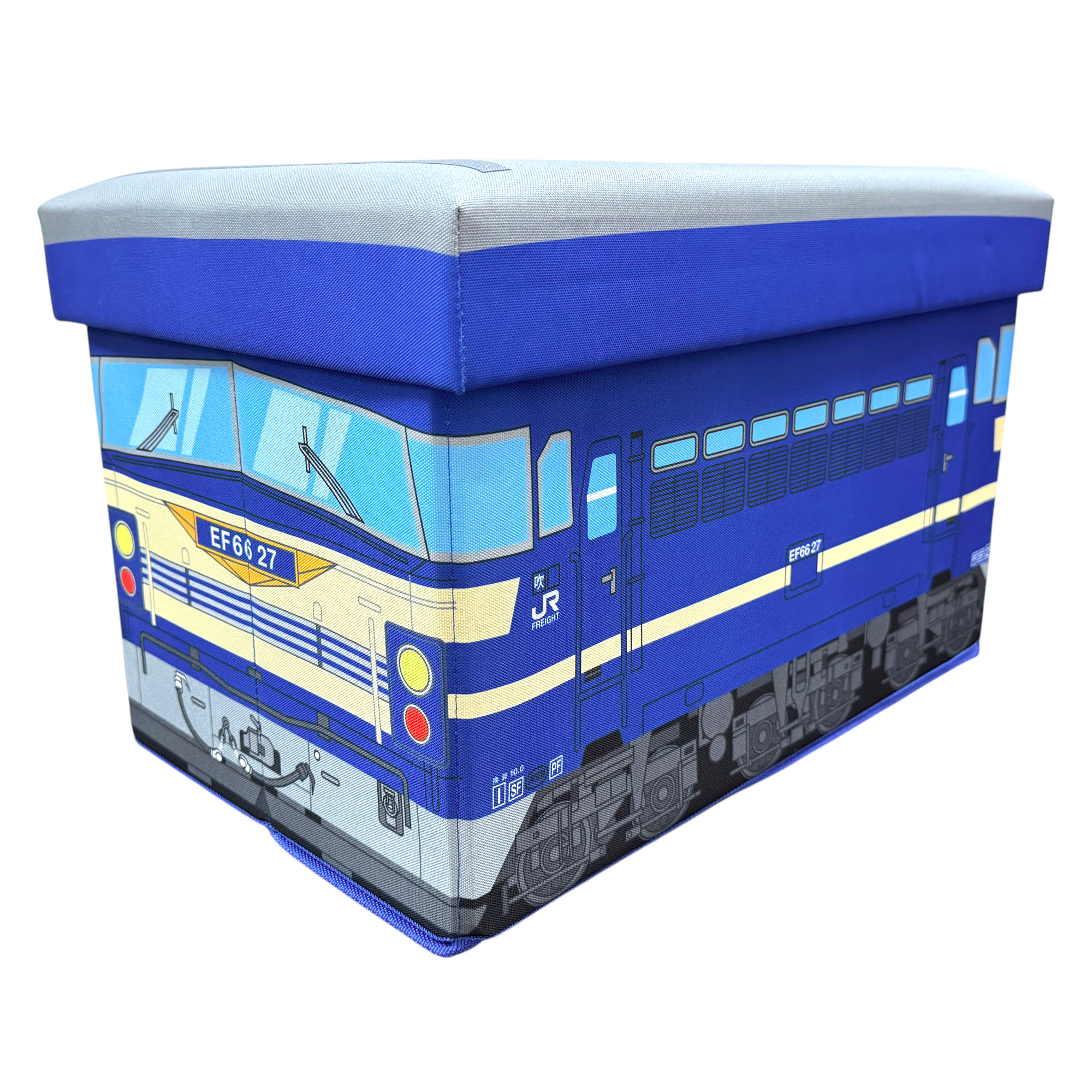 当店限定 JR コンテナ型 座れる ふた付 収納ボックス 鉄納 鉄道 グッズ