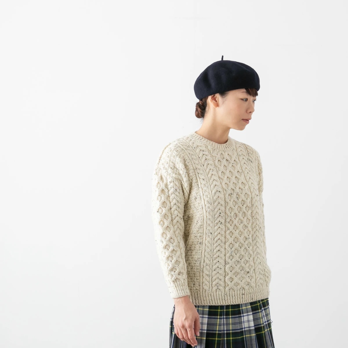 アランウーレンミルズ PURE NEW WOOL ウール ニット セーター Aran