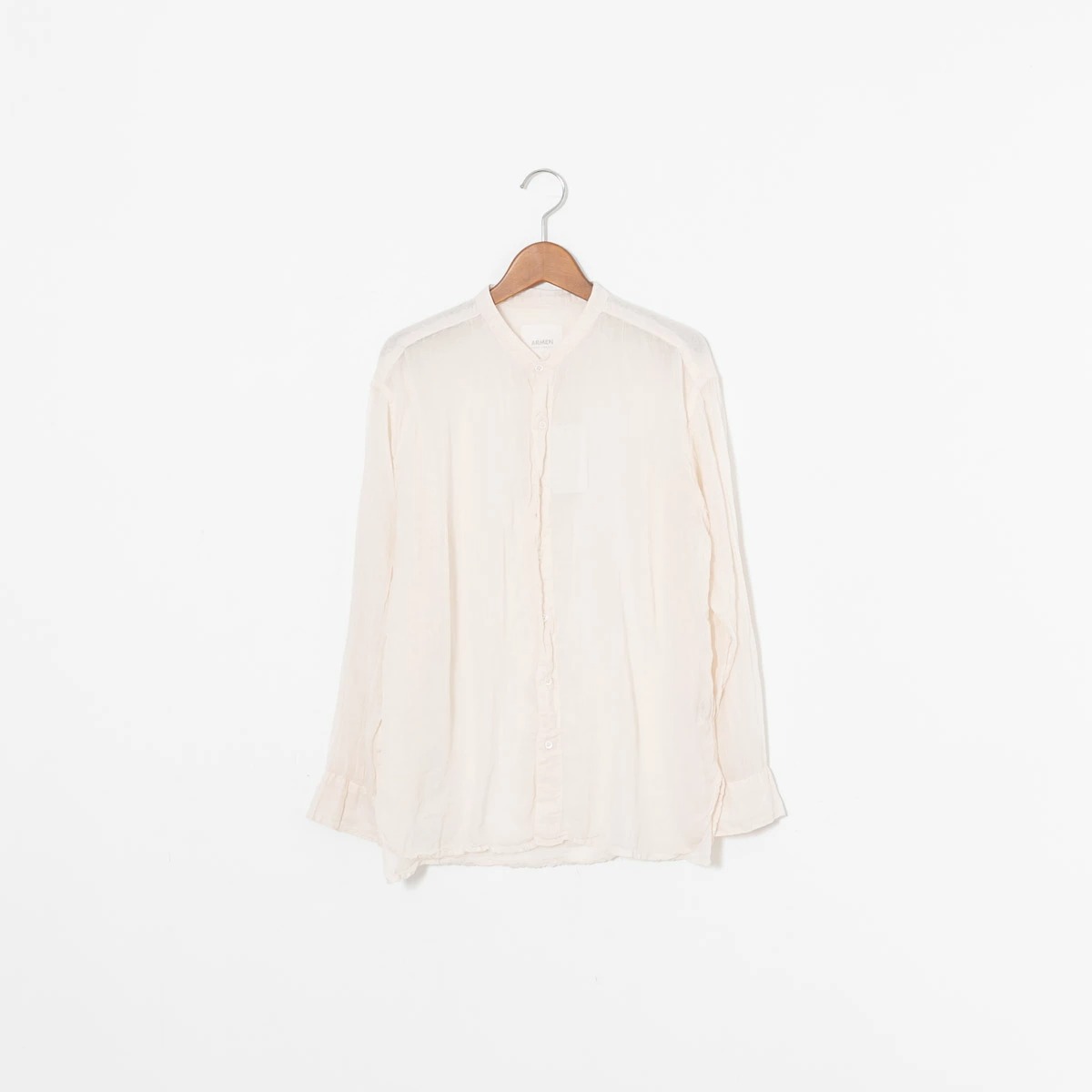 ARMEN（アーメン） UTILITY BANDED COLLAR SHIRT ユーティリティ 