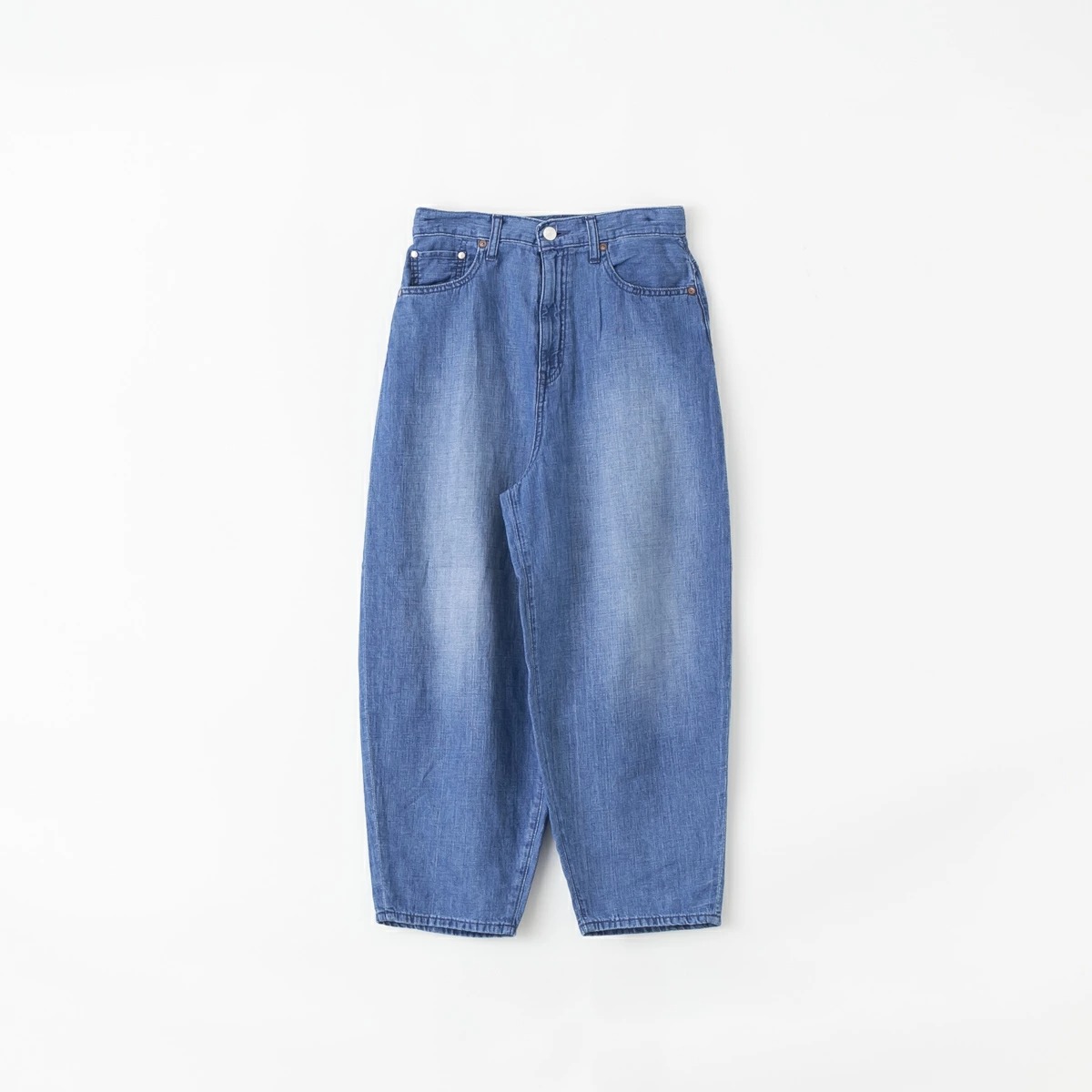 caqu（サキュウ） FS Linen Barrel Pants コットン リネン バレル