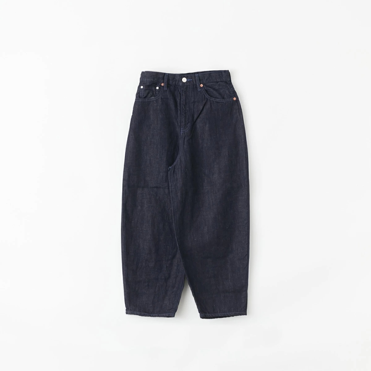 caqu（サキュウ） FS Linen Barrel Pants コットン リネン バレル