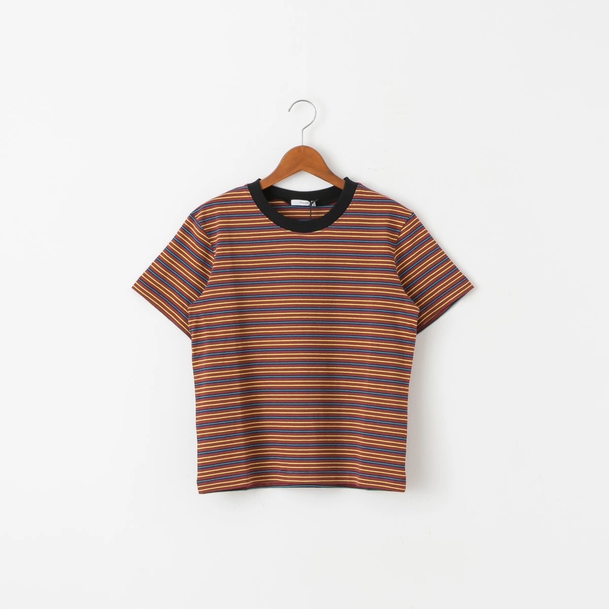 MANON（マノン） マルチボーダー ショートスリーブ Tシャツ メール便OK