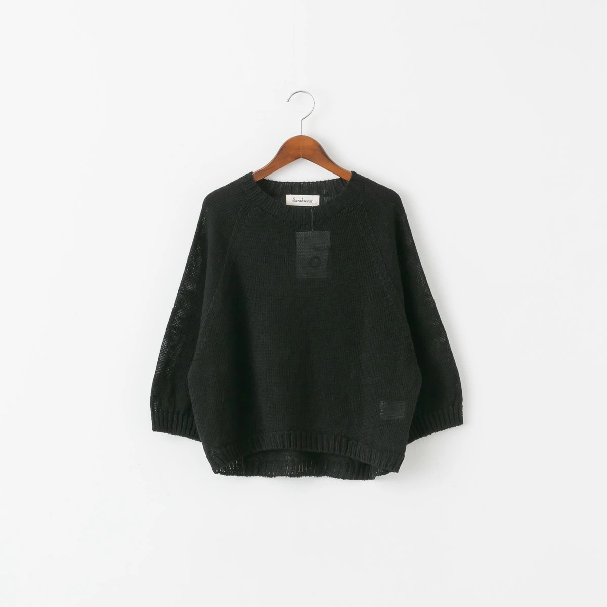 サラウェア リネン ニット 七分袖 プルオーバー SARAHWEAR C11591 定番