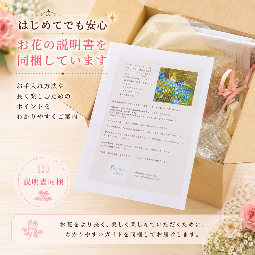 説明書同梱