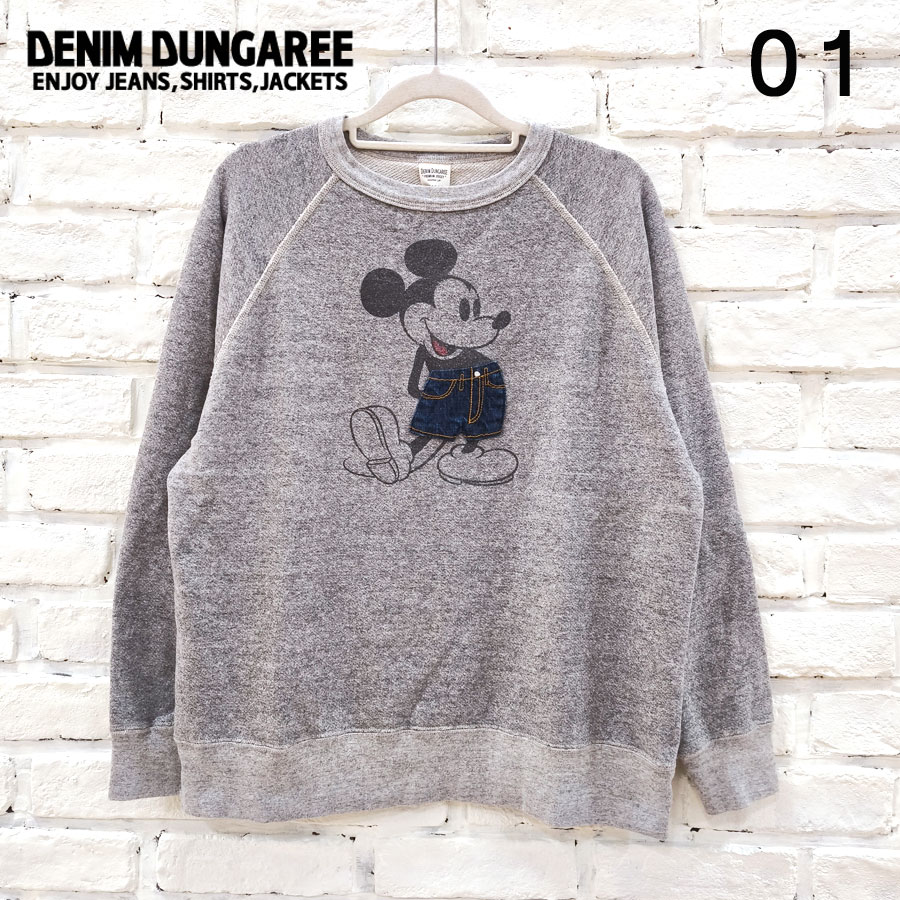 DENIM DUNGAREE デニムダンガリー 新作 ビンテージウラケ MICKEY スウェット 22481450 レディース ミッキー ミッキーマウス MICKEY MOUSE ディズニー DISNEY
