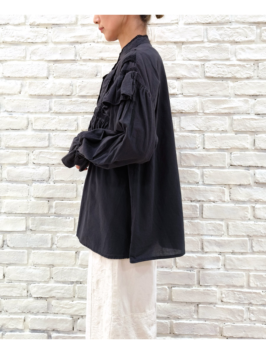 【★30%OFF】SALE セール DENIM DUNGAREE デニムダンガリー ローン レースブラウス 22520100 ブランド レディース トップス シャツ ブラウス ネグリジェ フリル DENIM DUNGAREE 【☆30%OFF】SALE セール デニムダンガリー