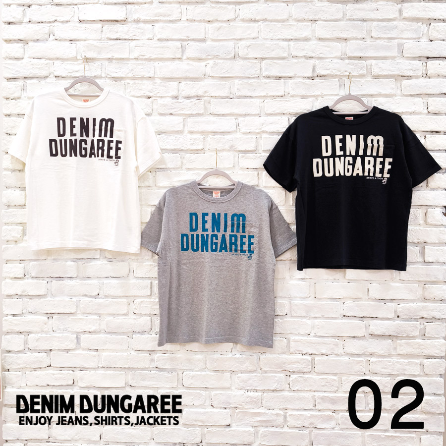DENIM DUNGAREE デニムダンガリー 服 新作 DENIM DUNGAREE TEE 22520446 DD ブランド レディース Tシャツ 半袖 半袖Tシャツ プリント プリントTシャツ ロゴ